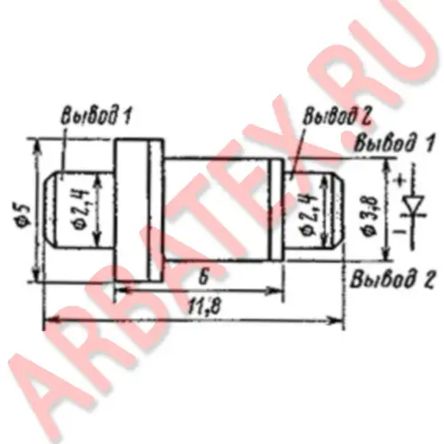 3А531А диод фото 2