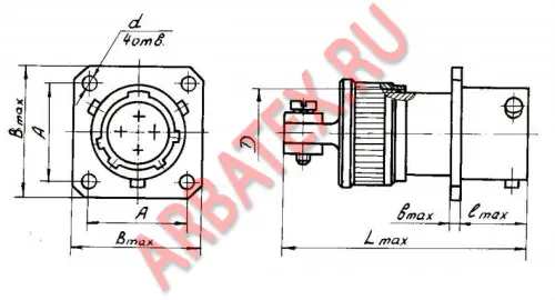 СНЦ23-10/18Р-4-В розетка фото фото 2 СНЦ23-10/18Р-4-В розетка Разъемы разное фото фото 2