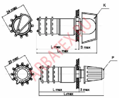 ПГ2-22-2П8НВ переключатель галетный фото 3