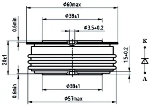 ДЧ143-800-16 диод фото 2