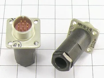 МР1-10-2В вилка с кожухом фото МР1-10-2В вилка с кожухом Разъемы разное фото