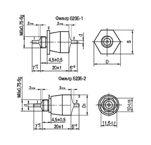 Б23Б-1 250в 0,1 мкф 10АВ фото 3 Б23Б-1 250в 0,1 мкф 10АВ фото 3