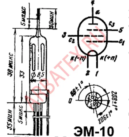 ЭМ-10 радиолампа фото 4 ЭМ-10 радиолампа фото 4