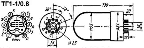 ТГ1-1/0.8 тиратрон фото 3 ТГ1-1/0.8 тиратрон фото 3
