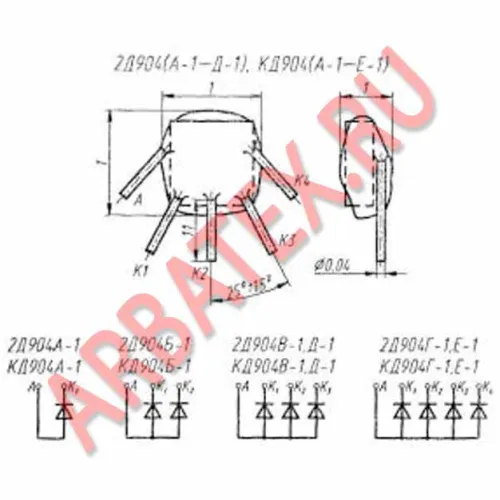 2Д904А1 диодная матрица фото 3